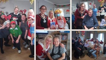 Rowden Hill Residents have Christmas party